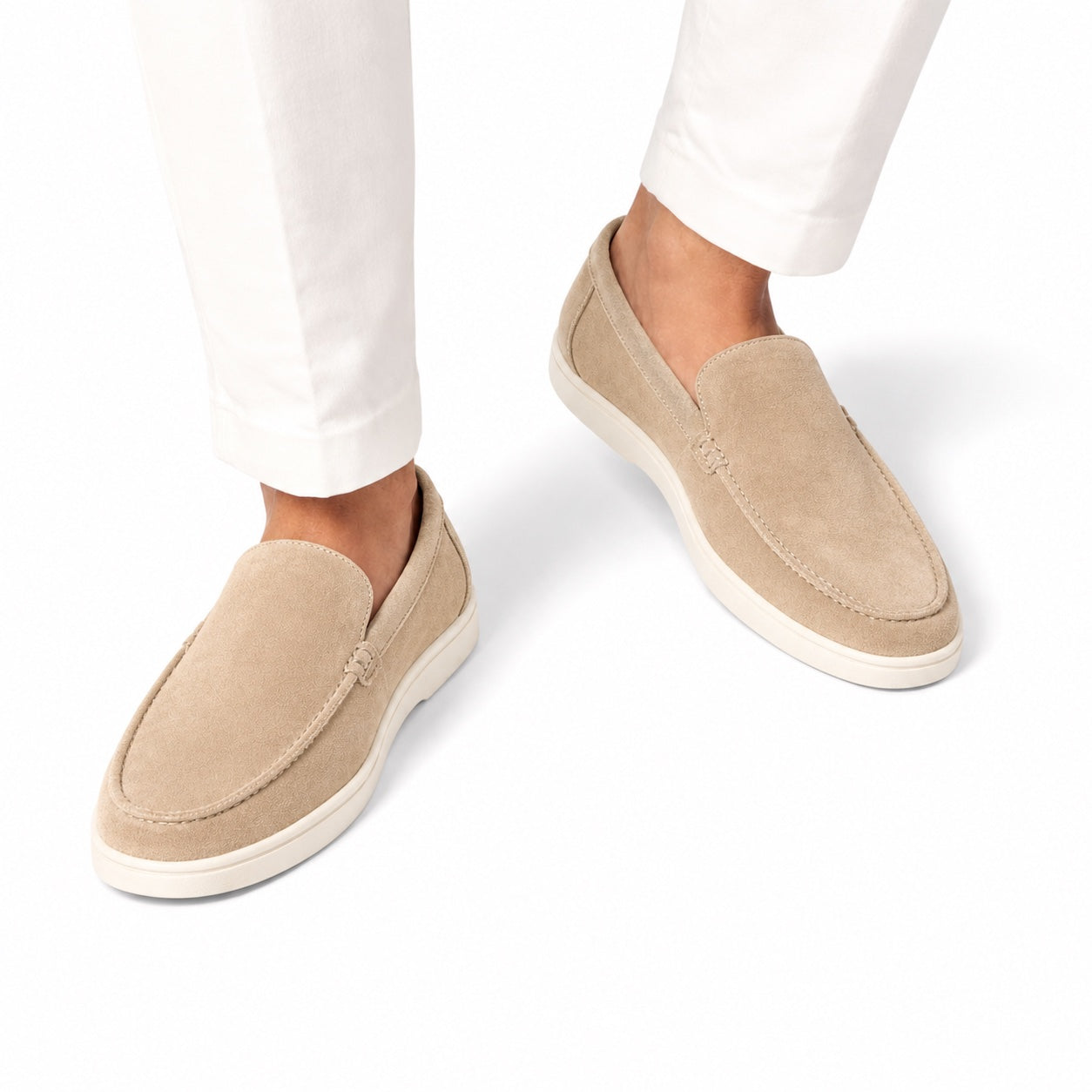 Men's Suede-Look Slip-On Loafers Regular Fit