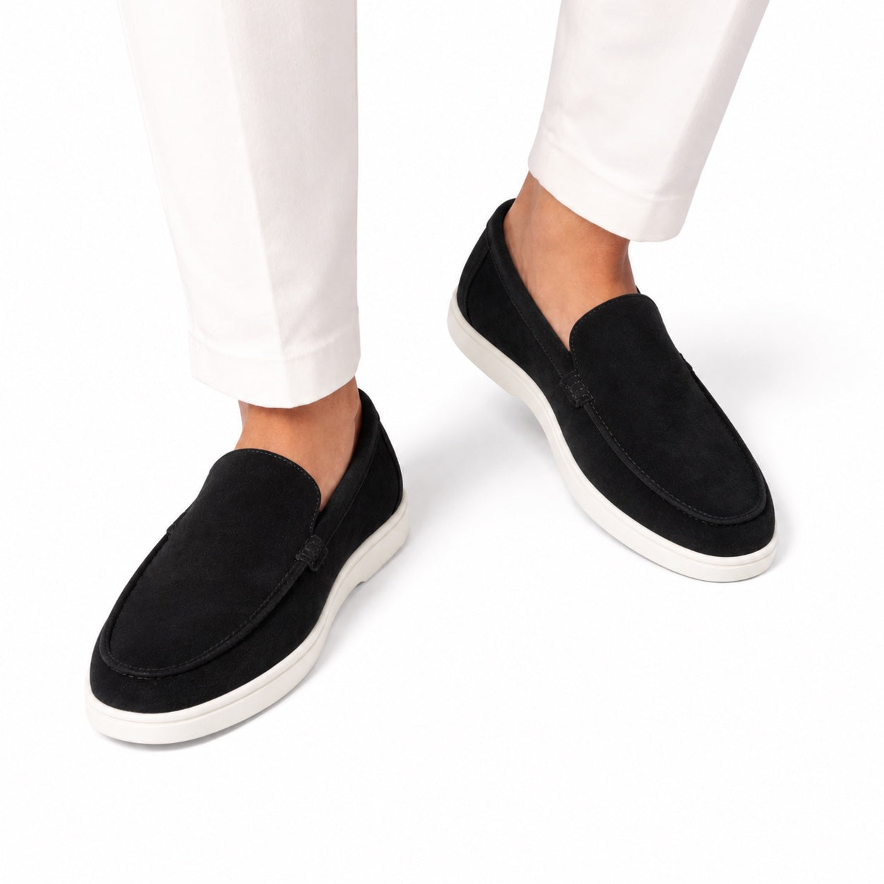 Men's Suede-Look Slip-On Loafers Regular Fit