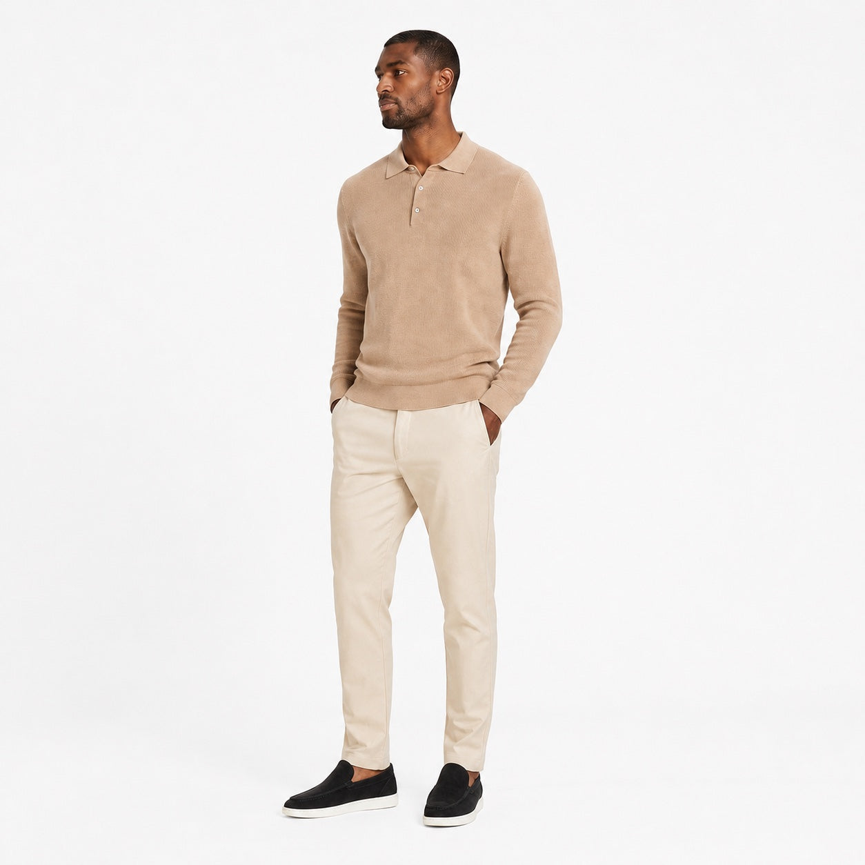 Men's Suede-Look Slip-On Loafers Regular Fit