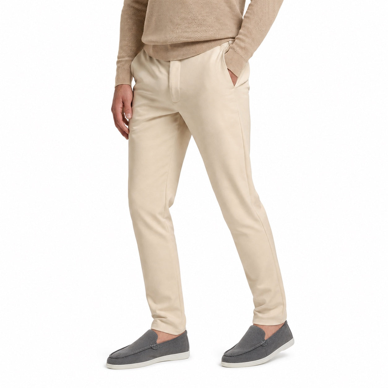 Men's Suede-Look Slip-On Loafers Regular Fit