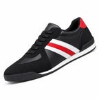 Men's Retro Low-Top Trainers Contrast Stripes Lace-Up Regular Fit