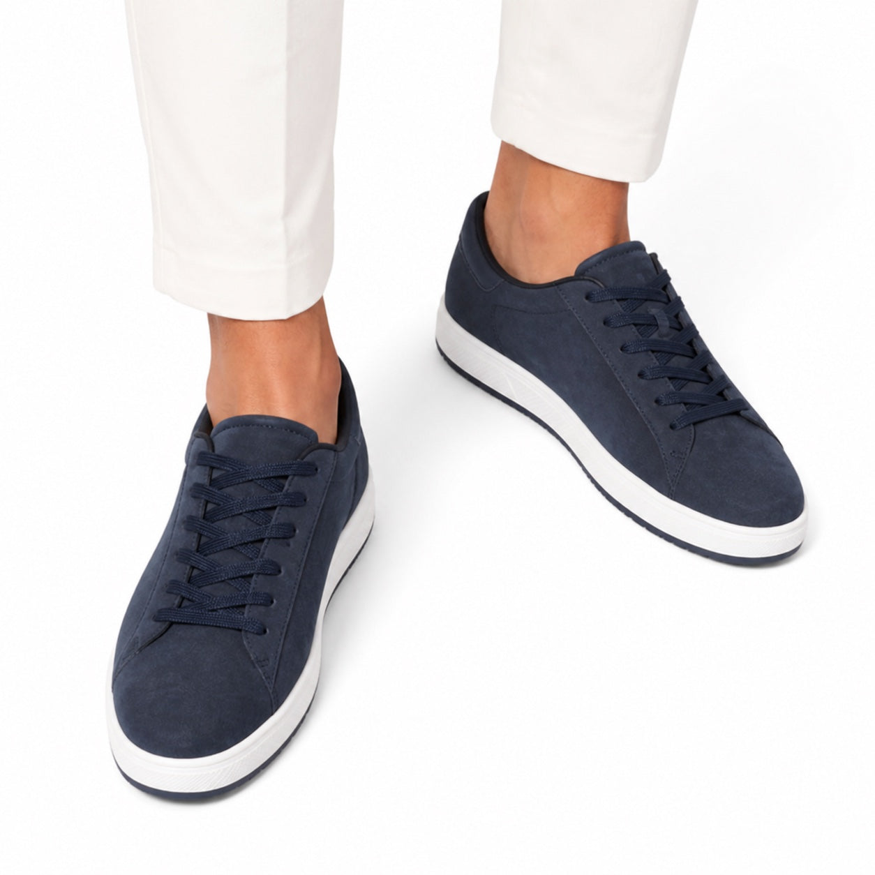 Men's Suede-Look Low-Top Trainers Regular Fit