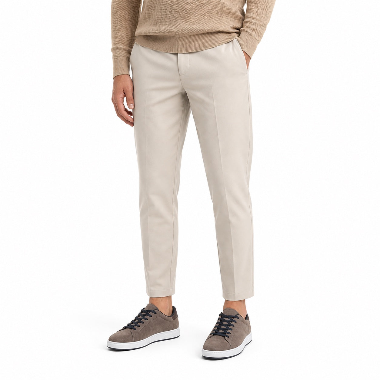 Men's Suede-Look Low-Top Trainers Regular Fit