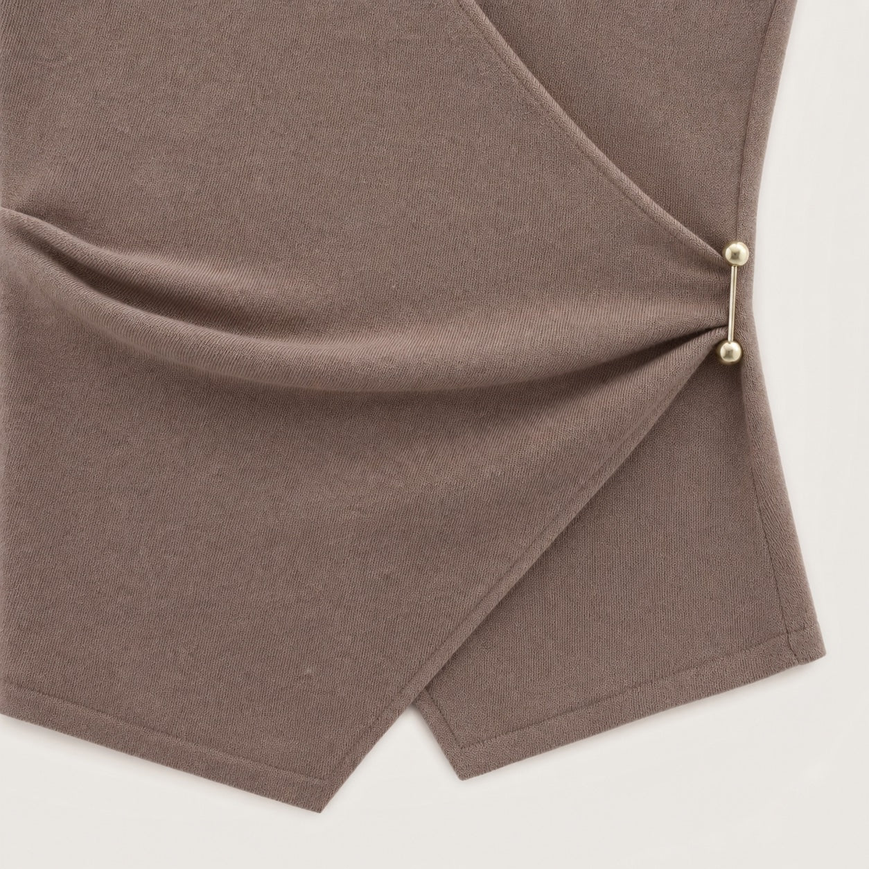 Women's Wrap Top and Wide-Leg Trouser Set Ruched Detail