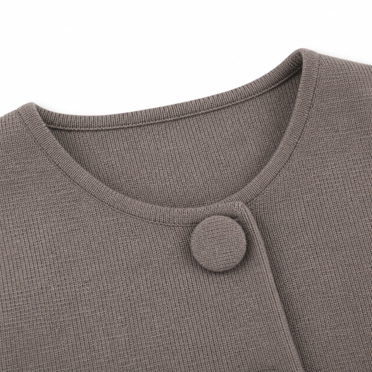 Women's Fine-Knit Jacket Bell Sleeve Relaxed Fit