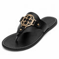 Women's Ornate Medallion Sandals Flat Slip-On Fit