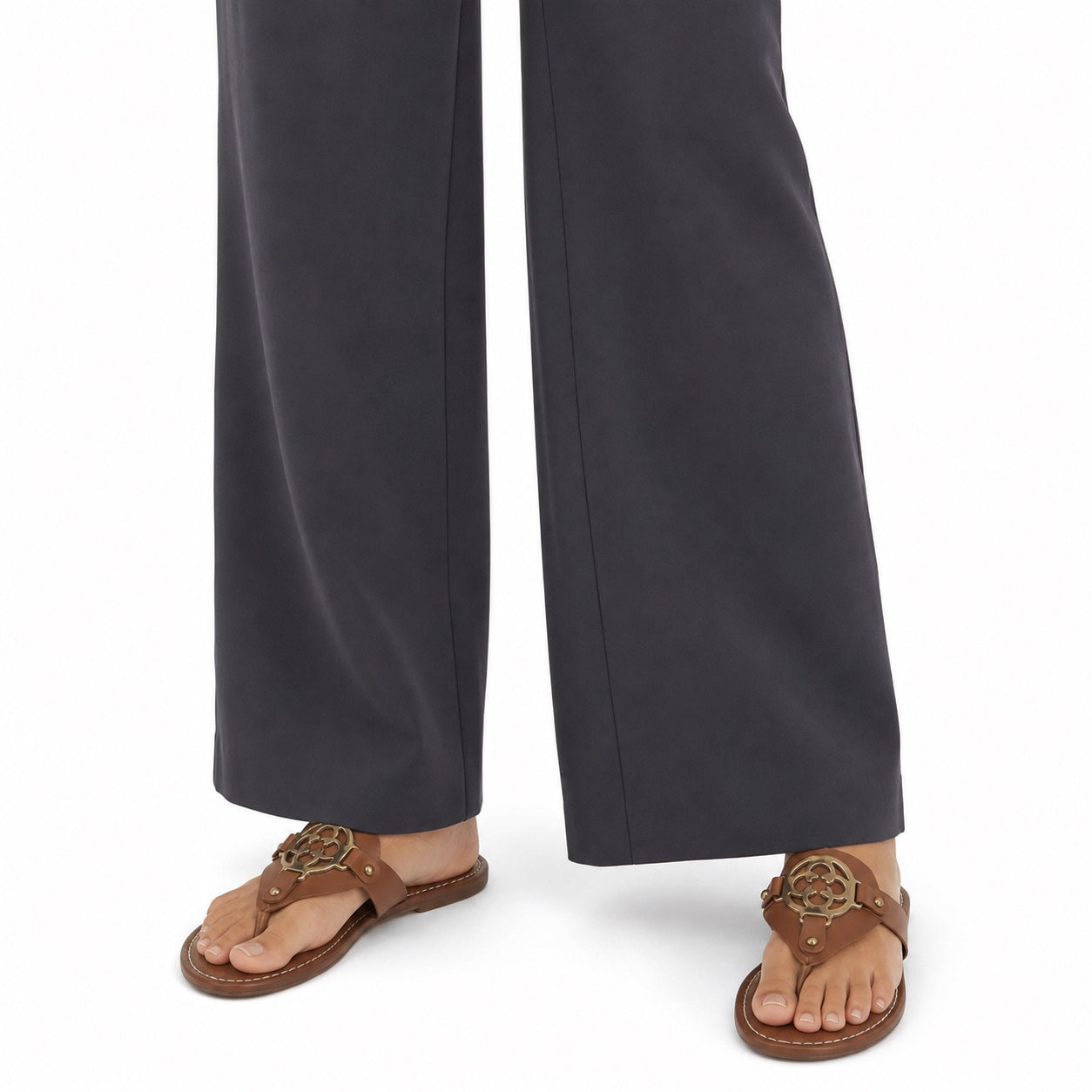 Women's Ornate Medallion Sandals Flat Slip-On Fit