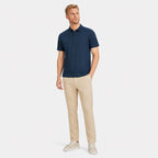 Men's Short Sleeve Polo Button Regular Fit