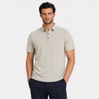Men's Short Sleeve Polo Button Regular Fit