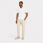 Men's Fine-Knit Polo Open Collar Short Sleeve Regular Fit